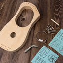 Lyre Harp 7 String DIY Kit Make Your Own Bass Wood with String Saddle String Post Tuning Wrench