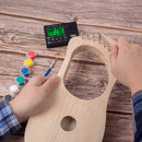 Lyre Harp 7 String DIY Kit Make Your Own Bass Wood with String Saddle String Post Tuning Wrench