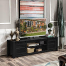 TV Stand Entertainment Center for TV's up to 65" with Sliding Mesh Doors