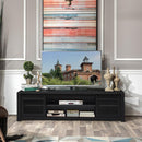 TV Stand Entertainment Center for TV's up to 65" with Sliding Mesh Doors