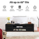 TV Stand Entertainment Center for TV's up to 65" with Sliding Mesh Doors