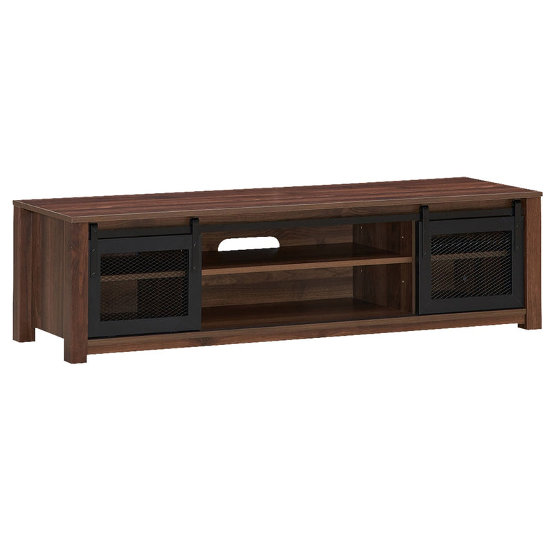 TV Stand Entertainment Center for TV's up to 65" with Sliding Mesh Doors