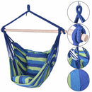 Garden Patio Porch Hanging Cotton Rope Swing Chair Seat Hammock Swinging Wood Outdoor Indoor Swing Seat Chair OP2996