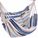 Garden Patio Porch Hanging Cotton Rope Swing Chair Seat Hammock Swinging Wood Outdoor Indoor Swing Seat Chair OP2996