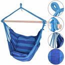 Garden Patio Porch Hanging Cotton Rope Swing Chair Seat Hammock Swinging Wood Outdoor Indoor Swing Seat Chair OP2996