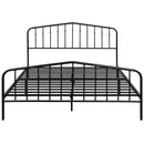 Queen Size Metal Bed Frame Steel Slat Platform Headboard Footboard Bedroom HW63428