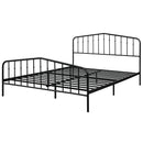 Queen Size Metal Bed Frame Steel Slat Platform Headboard Footboard Bedroom HW63428