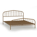 Queen Size Metal Bed Frame Steel Slat Platform Headboard Footboard Bedroom HW63428