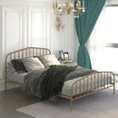 Queen Size Metal Bed Frame Steel Slat Platform Headboard Footboard Bedroom HW63428