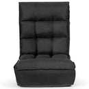 4-Position Floor Chair Folding Lazy Sofa w/Adjustable Backrest& Headrest HW66375