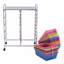 15 Drawer Rolling Storage Cart Tools Scrapbook Paper Office School Organizer