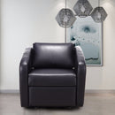 Manual Recliner Sofa Chair Contemporary Foldable-Back Leather Reclining Chair Modern Living Room Furniture HW57305