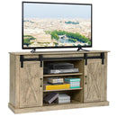 TV Stand Sliding Barn Door Media Center Console Cabinet for TV's 60" HW62851