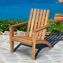 2PCS Acacia Wood Adirondack Chair Lounge Armchair Durable Outdoor Garden Yard 2*OP70602