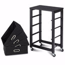 Rolling File Cabinet Heavy Duty Mobile Storage Filing Cabinet w/ 4 Drawers HW54022