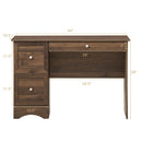 Computer Desk Home Office Study Table Spacious Workstation w/ 3 Drawers HW65142