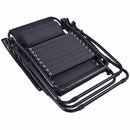 Folding Zero Gravity Chair Outdoor Picnic Camping Sunbath Beach Chair with Utility Tray Reclining Lounge Chairs OP70528