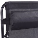 Folding Zero Gravity Chair Outdoor Picnic Camping Sunbath Beach Chair with Utility Tray Reclining Lounge Chairs OP70528