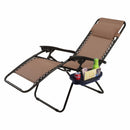 Folding Zero Gravity Chair Outdoor Picnic Camping Sunbath Beach Chair with Utility Tray Reclining Lounge Chairs OP70528