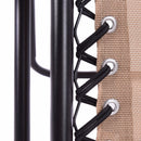 Folding Zero Gravity Chair Outdoor Picnic Camping Sunbath Beach Chair with Utility Tray Reclining Lounge Chairs OP70528