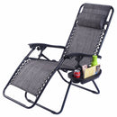 Folding Zero Gravity Chair Outdoor Picnic Camping Sunbath Beach Chair with Utility Tray Reclining Lounge Chairs OP70528
