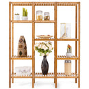 Multifunctional Bamboo Shelf Storage Organizer Rack Plant Stand Display Closet