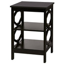 3-tier Nightstand Sofa Side End Accent Table Storage Display Shelf HW65690