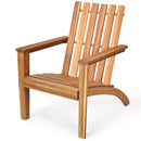 Acacia Wood Adirondack Chair Lounge Armchair Durable Outdoor Garden Yard OP70602