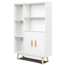 Floor Storage Cabinet Free Standing Wooden Display Bookcase Side Decor Furniture