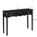 Console Table Hall table Side Table Desk Accent Table 3 Drawers Entryway Black