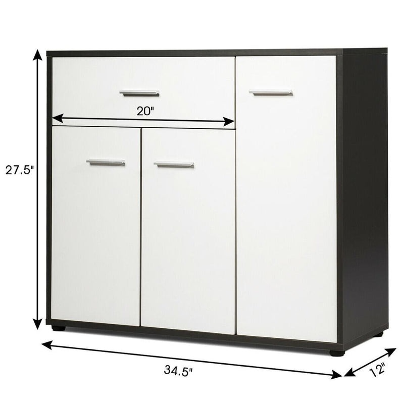 Buffet Sideboard Cabinet Console Table Storage Unit Entryway Furniture W/Shelf HW63876