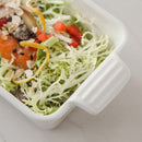 6/12-Piece 210ML White Porcelain Bake Plate Pans w/ Handle,Ceramic