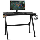 Gaming Desk Home Office PC Table Computer Desk with Cup Holder & Headphone Hook HW64032
