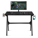 Gaming Desk Home Office PC Table Computer Desk with Cup Holder & Headphone Hook HW64032