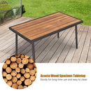 4PCS Patio Rattan Furniture Set Outdoor Conversation Set Coffee Table w/Cushions HW66527