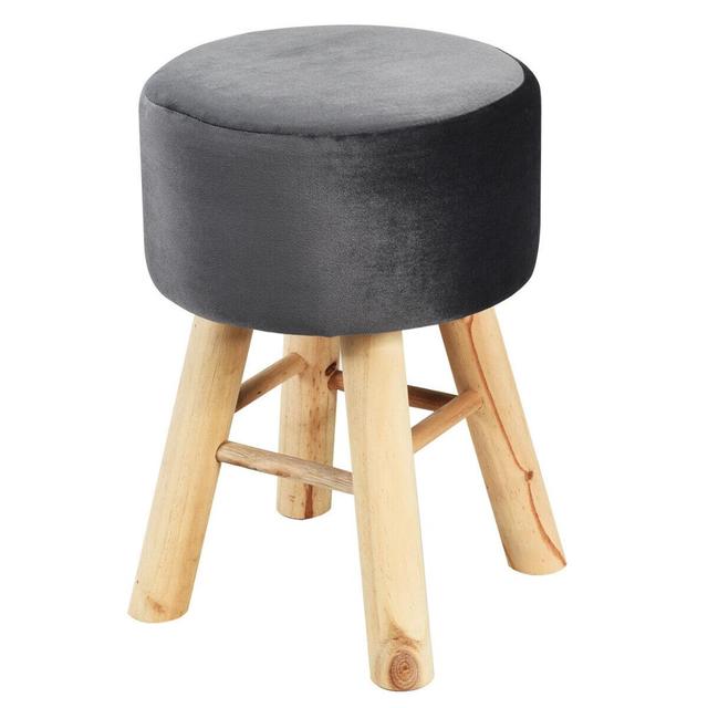 Dressing Stool Vanity Makeup Padded Cushioned Chair Wood Leg Piano Seat