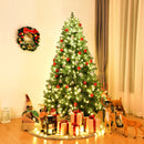 Pre-Lit PVC Christmas Tree 6Ft Spruce Hinged 560 LED Lights CM20714