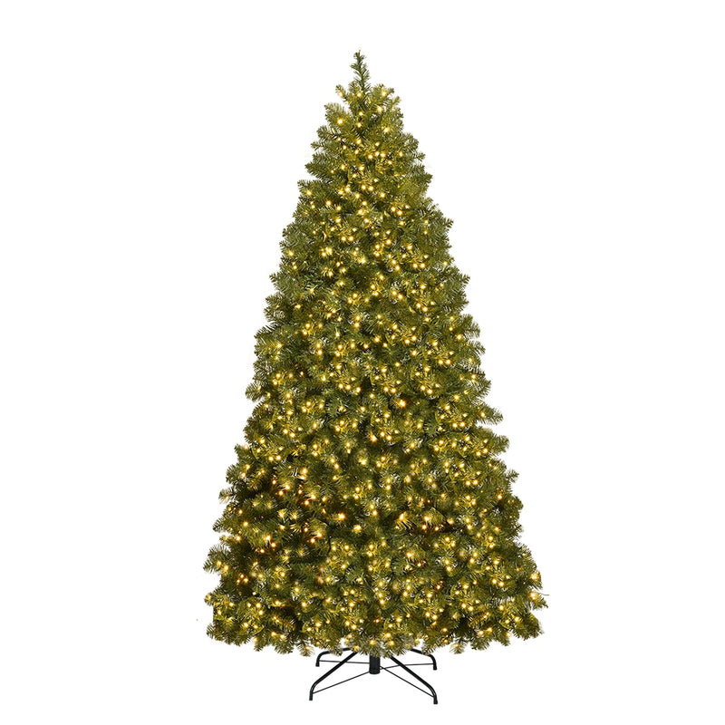 Pre-Lit PVC Christmas Tree 6Ft Spruce Hinged 560 LED Lights CM20714