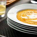 6-Piece 8.5" Pasta Plates Dinner Plates Round Deep Porcelain Soup