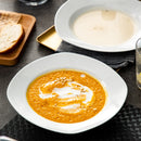 6-Piece 8.5" Pasta Plates Dinner Plates Round Deep Porcelain Soup