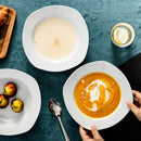 6-Piece 8.5" Pasta Plates Dinner Plates Round Deep Porcelain Soup