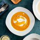 6-Piece 8.5" Pasta Plates Dinner Plates Round Deep Porcelain Soup