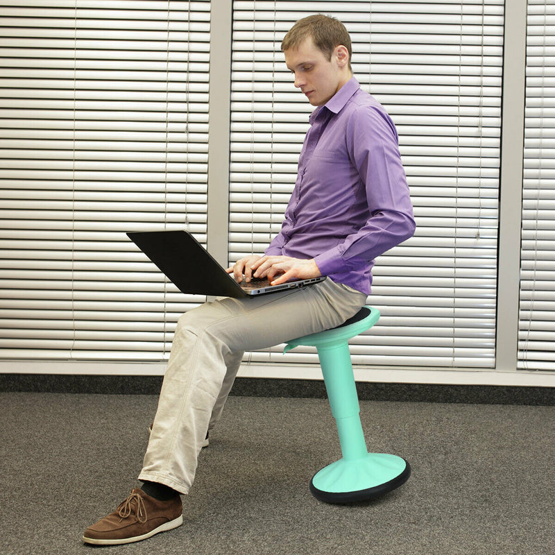 Wobble Chair Height Adjustable Active Learning Stool Sitting Home Office Green