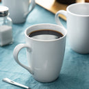 6 Pieces Ivory White Porcelain 360cc Coffee Mug Cup