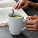 6 Pieces Ivory White Porcelain 360cc Coffee Mug Cup