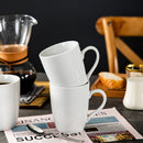 6 Pieces Ivory White Porcelain 360cc Coffee Mug Cup