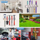 Mop Holder Hanger 5 Position Home Kitchen Storage Broom Organizer Wall Mounted
