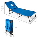Folding Chaise Lounge Chair Bed Adjustable Outdoor Patio Beach Camping Recliner OP70467