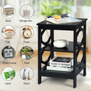 3-tier Nightstand Sofa Side End Accent Table Storage Display Shelf HW65690