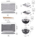 Japanese Style Porcelain Sushi Set with Gift Box